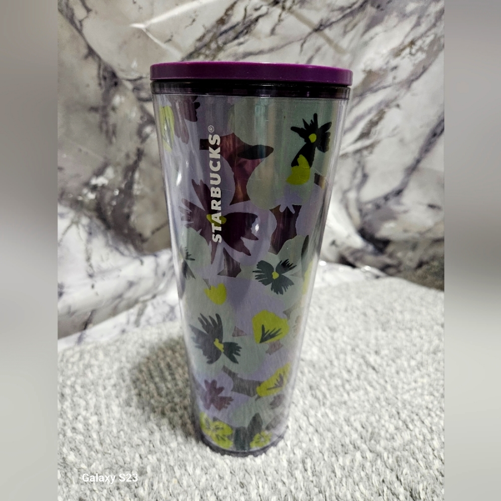 💥Purple Flower Starbucks Tumbler💥